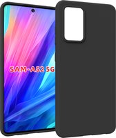 Samsung Galaxy A52 Hoesje - Siliconen - Samsung A52 Hoesje Zwart Siliconen Case