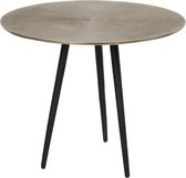 Bijzettafel Ø 49*40 cm Goudkleurig Aluminium Rond Side table Tafeltje