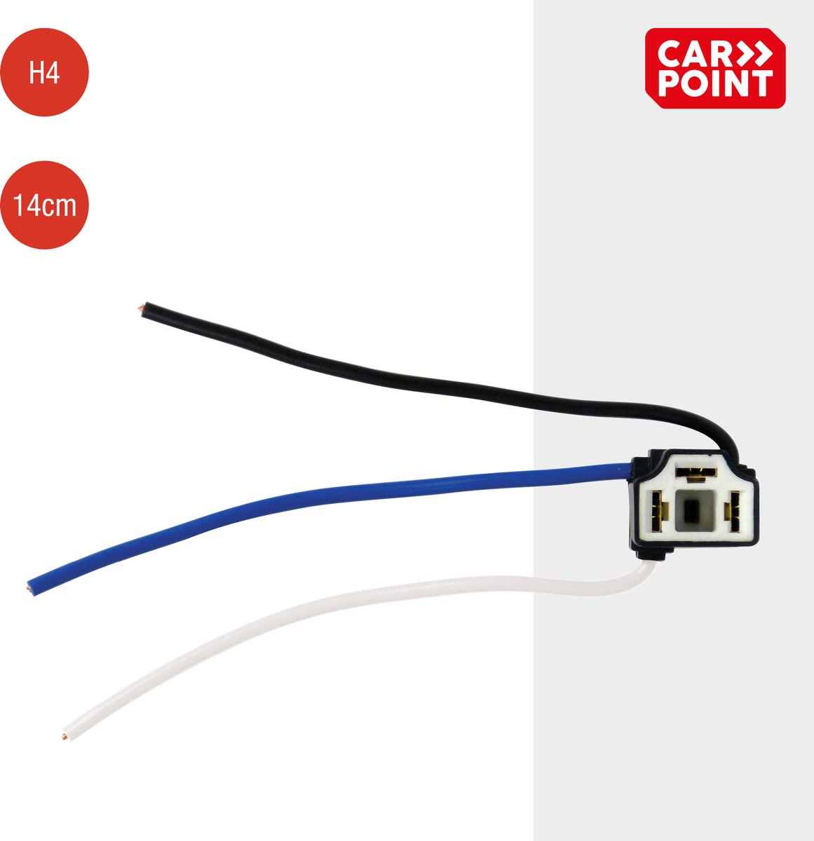 Carpoint H4 Stekker, Keramische Vervangingsstekker voor H4 Autolampen
