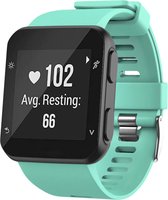 Shop4 - Bandje voor Garmin Forerunner 35 - Siliconen Mint Groen