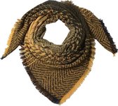sjaal 130x130cm geel