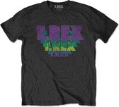 T. Rex Heren Tshirt -2XL- Stacked Logo Zwart