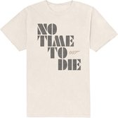 James Bond - No Time To Die Heren T-shirt - M - Creme