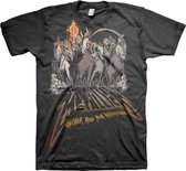 Metallica Heren Tshirt -L- 40th Anniversary Horsemen Zwart