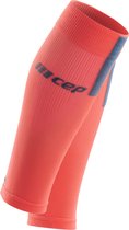 CEP Calf sleeves Pro Run 3.0 - Coral - Geslacht: Man, Kuitomtrek (centimeter): 45 - 50 cm