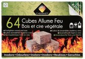 CHEMINETT Fire starter Wood 100% plantaardige oorsprong FSC - 64 blokjes