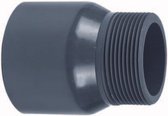 Puntstuk uit buis 63/75 x 2½" Lijm x Buitendraad