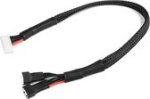 Revtec - Balanceer-adapterkabel - 6S-XH Vrouw. <=> 2X 3S -XH Mann. - 30cm - 22AWG Siliconen-kabel - 1 st