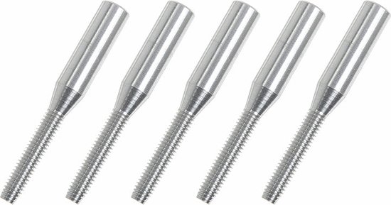 Persklem aluminium voor lussen in staaldraad