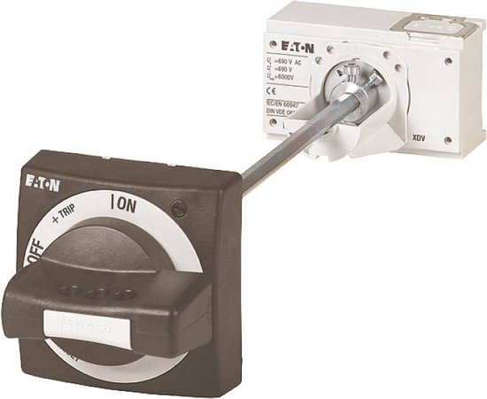 Legrand Nederland DPX3 / Draaiknopbediening direct grijs DPX630. Staaflengte is 248mm