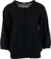 Penn & Ink Dames Blouse Zwart maat M