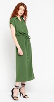 LOLALIZA Maxi-jurk - Khaki - Maat 44