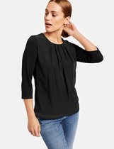 TAIFUN Dames Shirt met 3/4-mouwen en chiffon