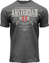 Fox Originals Superior Amsterdam Heren T-shirt Light Antra Maat L