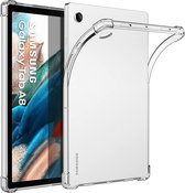 Samsung Galaxy Tab A8 Hoes Transparant Siliconen Shockproof Hoesje - Samsung Galaxy tab A8 (2021/2022) hoes siliconen cover - Schokbestendig