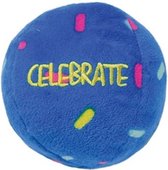 Kong birthday ballen - hondenspeelgoed - rood blauw medium