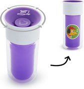 Munchkin Miracle 360 Isolerende Drinkbeker - Met personalisatie Sticker - Paars