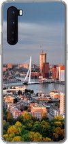 Geschikt voor OnePlus Nord hoesje - Rotterdam - Skyline - Boom - Siliconen Telefoonhoesje