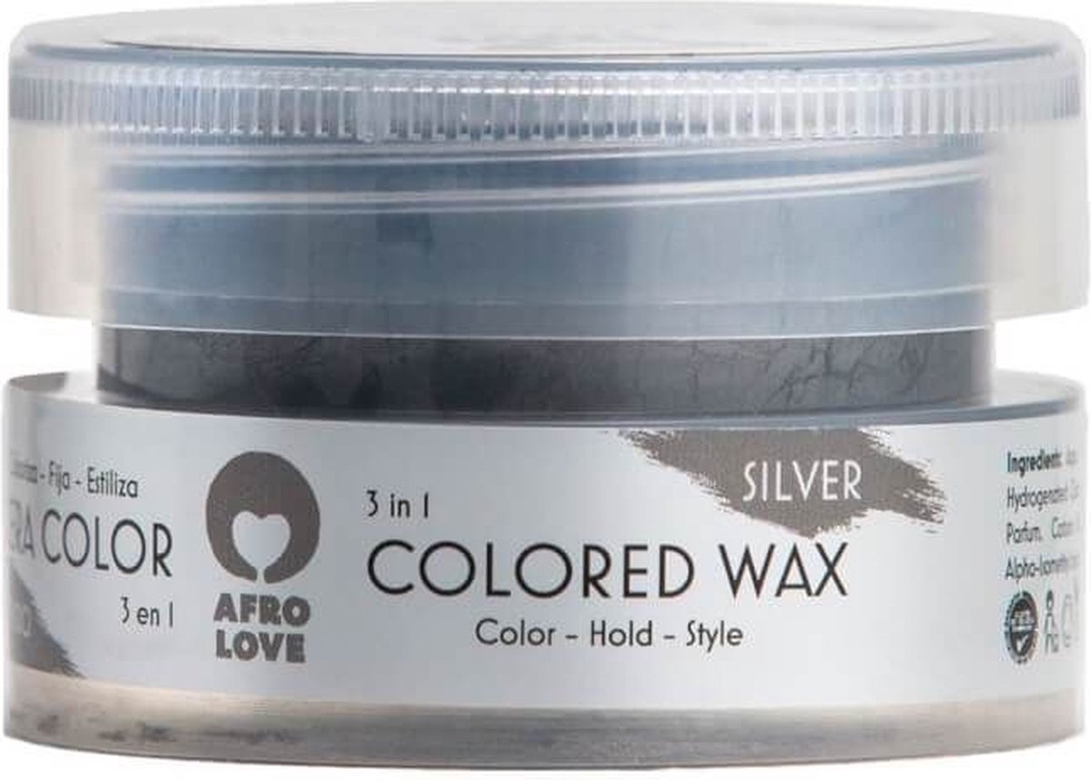 AFRO LOVE - COLORED WAX 100ML SILVER