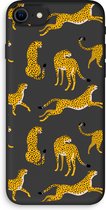 Case Company® - iPhone SE 2020 hoesje - Luipaard - 100% Biologisch Afbreekbaar - Duurzaam - Biodegradable Soft Case - Milieuvriendelijke Print op Achterkant - Zwarte Zijkanten - Bescherming O