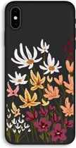 CaseCompany® - iPhone XS Max hoesje - Painted wildflowers - 100% Biologisch Afbreekbaar - Duurzaam - Biodegradable Soft Case - Milieuvriendelijke Print op Achterkant - Zwarte Zijkanten - Besc