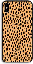 CaseCompany® - iPhone XS Max hoesje - Panter - 100% Biologisch Afbreekbaar - Duurzaam - Biodegradable Soft Case - Milieuvriendelijke Print op Achterkant - Zwarte Zijkanten - Bescherming Over 