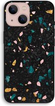 CaseCompany® - iPhone 13 mini hoesje - Terrazzo N°10 - 100% Biologisch Afbreekbaar - Duurzaam - Biodegradable Soft Case - Milieuvriendelijke Print op Achterkant - Zwarte Zijkanten - Beschermi