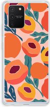 Case Company® - Galaxy S10 Lite hoesje - Perzik - Soft Case / Cover - Bescherming aan alle Kanten - Zijkanten Transparant - Bescherming Over de Schermrand - Back Cover