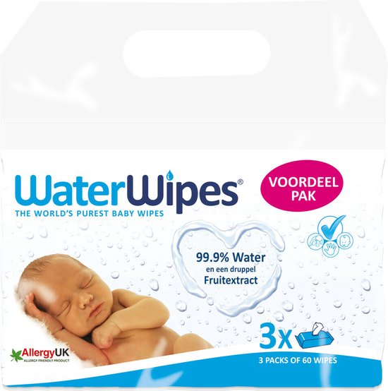 WaterWipes Billendoekjes 180 doekjes