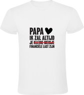 Papa ik zal altijd je kleine meisje - financiële last zijn | Heren T-shirt | Wit | Dochter | Princes | Vaderdag