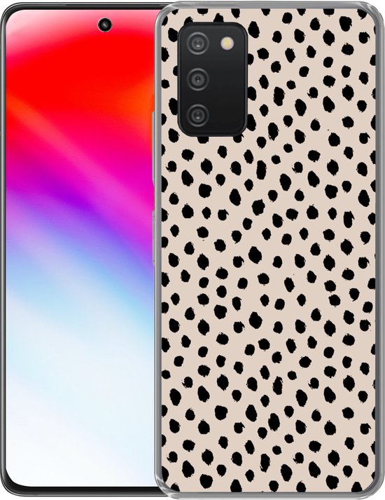 Coque Samsung Galaxy A33 5G - Pois - Zwart - Beige - Siliconen