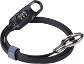 BBB Cycling LoopSafe Coil Cable Fietsslot - Kabelslot Fiets Cijferslot - Codeslot - Zwart - 120 cm - BBL-55