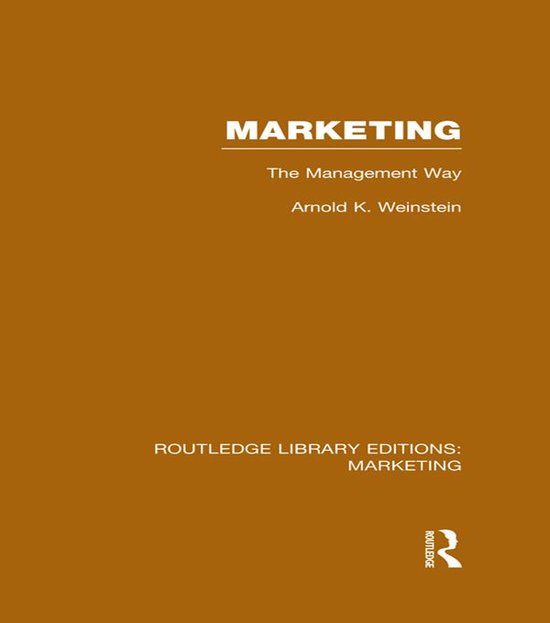 Marketing (Rle Marketing) - cover