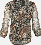 LOLALIZA Blouse met paisley print - Zwart - Maat 38