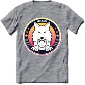 Saitama T-Shirt | Wolfpack Crypto ethereum Heren / Dames | bitcoin munt cadeau - Donker Grijs - Gemaleerd - XL