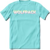 Saitama T-Shirt | Wolfpack Crypto ethereum Heren / Dames | bitcoin munt cadeau - Licht Blauw - M
