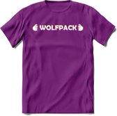 Saitama T-Shirt | Wolfpack Crypto ethereum Heren / Dames | bitcoin munt cadeau - Paars - S