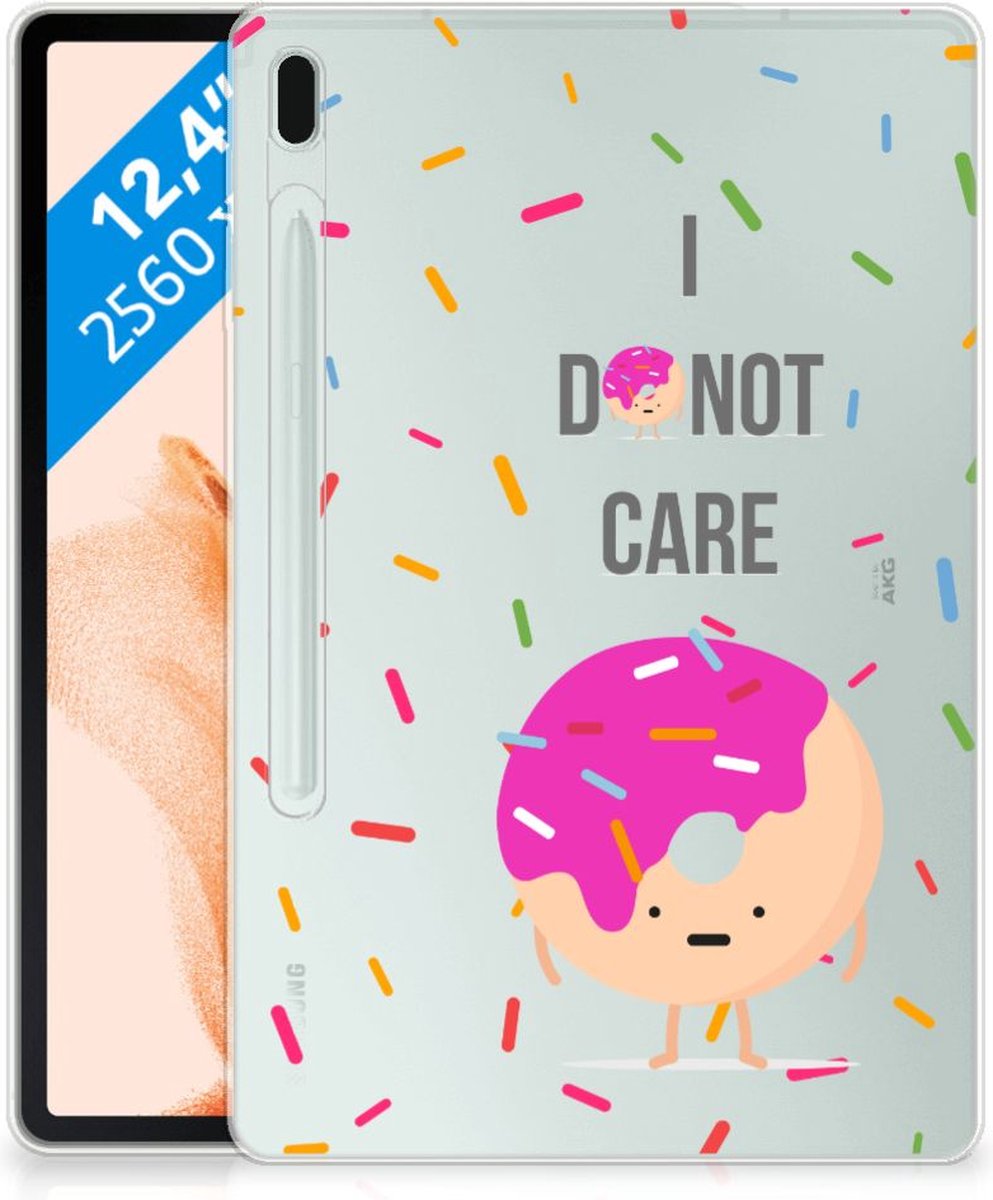 Samsung Galaxy Tab S7FE Tablet Cover Donut Roze
