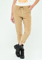 LOLALIZA Slouchy corduroy broek - Camel - Maat 48