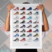 Kicks On Kanvas Poster - Nike Air Jordan The Wanted List Update - 70 X 50 Cm - Multicolor