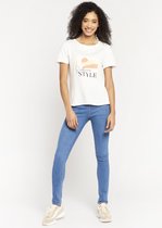 LOLALIZA T-shirt met artwork - Ecru - Maat XXL
