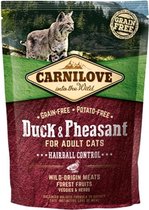 CARNILOVE DUCK/PHEASANT HAIRB 400GR