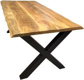 Eettafel Mango Nora - Rechthoek- Live Edge - 180 cm