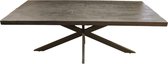 Eettafel Mango Nora - Rechthoek - Zwart - Spinpoot - 180 cm
