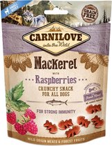 CRUNCHY SNACK MACKEREL/RASPB 200GR