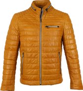 Milestone - Terenzio Jas Leer Geel - 50 - Modern-fit