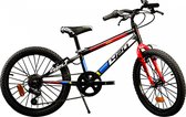 Aurelia 420 Sport - 20 Inch Mountainbike - Kinderfiets 6 tot 8 Jaar - Zwart/Rood