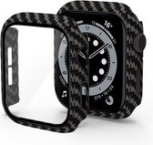 DrPhone FC3 - 360° Cover - Volledige Hoes + Ingebouwde Screenprotector - Geschikt Voor IOS Smartwatch 7 45mm- Carbon