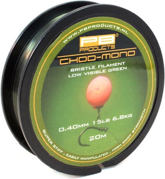 PB Products - Chod Mono - Onderlijn materiaal - 20 meter - 0,45 mm (20 lb) van PB Products — afbeelding 5