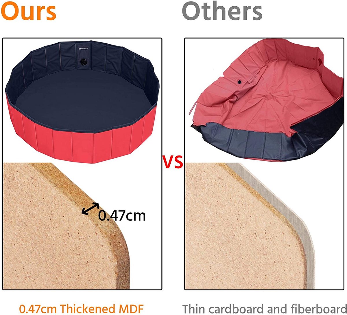 Toozey Hondenzwembad voor grote en kleine honden, 80 cm / 120 cm / 160 Toozey Hondenzwembad voor grote en kleine honden, 80 cm / 120 cm / 160